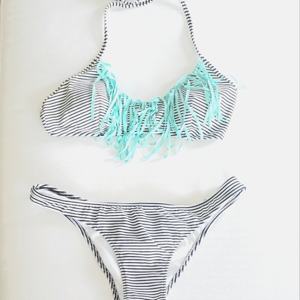 Victoria's Secret Fringe Stripe Bikini